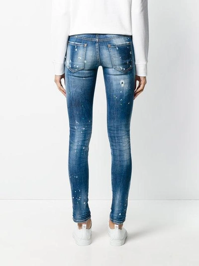 Shop Dsquared2 Jennifer Jeans In Blue