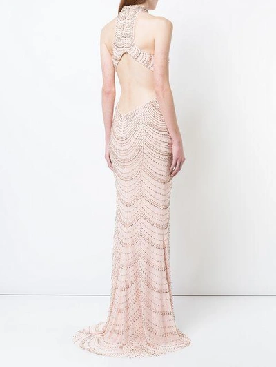 Shop La Femme Beaded Fitted Gown