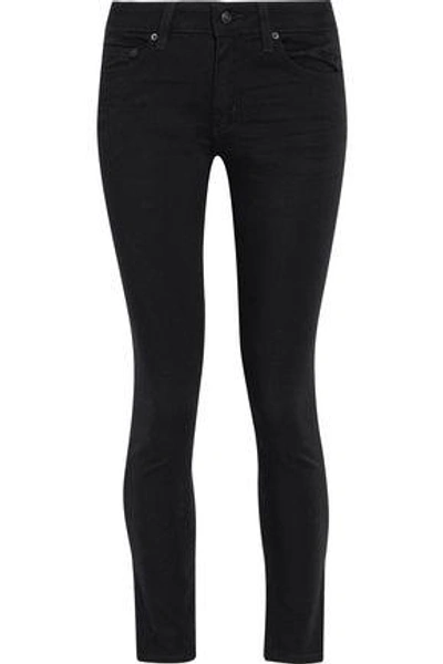 Shop Derek Lam 10 Crosby Devi Mid-rise Skinny Jeans In Black