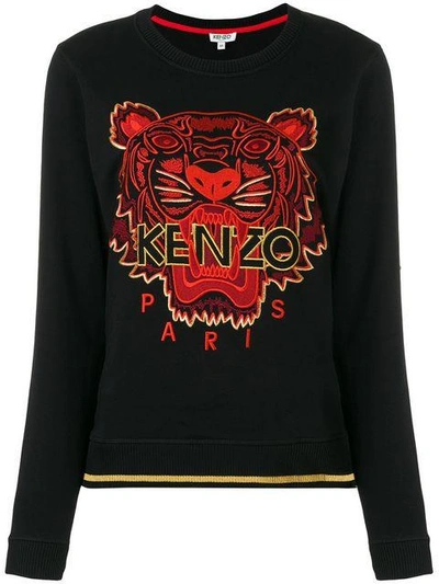 Shop Kenzo Tiger Sweatshirt In Black