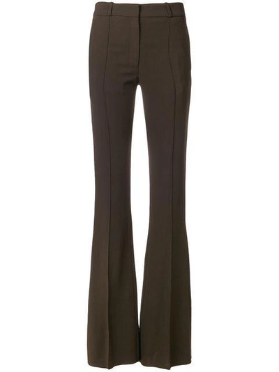 Shop Victoria Beckham Flared Tailored Trousers