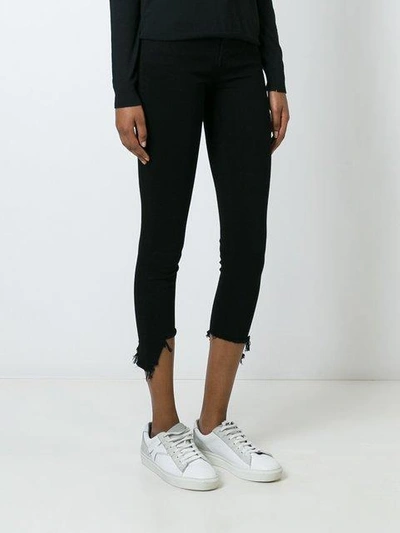 Shop Rag & Bone Stretch Cropped Skinny Jeans In Black