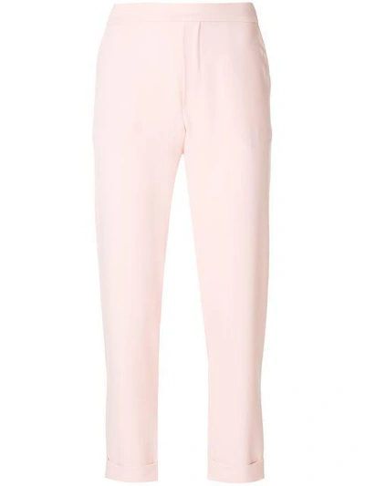 Shop P.a.r.o.s.h Turn Up Hem Trousers In Pink
