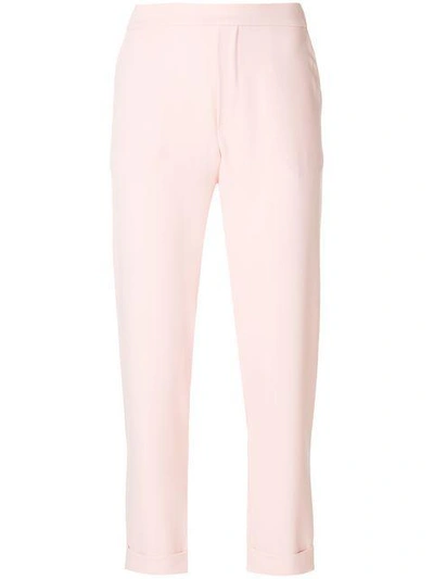 P.a.r.o.s.h Turn Up Hem Trousers In Pink