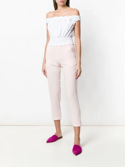 P.a.r.o.s.h Turn Up Hem Trousers In Pink