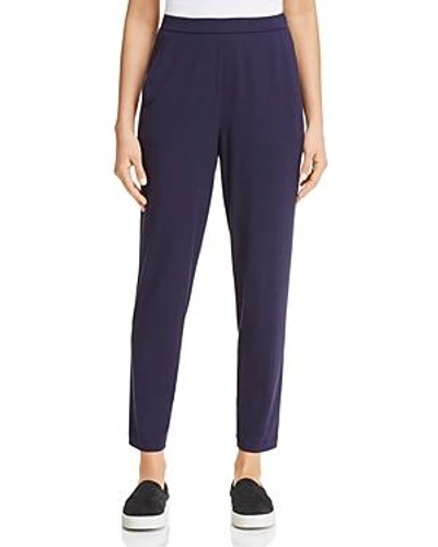 Shop Eileen Fisher System Slim Ankle Slouchy Pants, Regular & Petite In Midnight