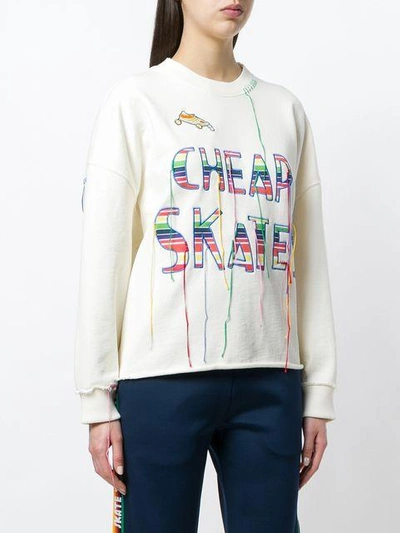 Shop Mira Mikati Cheap Skates Sweatshirt - Neutrals