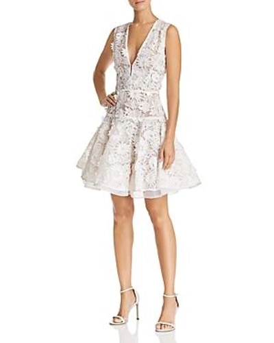 Shop Bronx And Banco Mila Sleeveless Floral-applique Dress In White