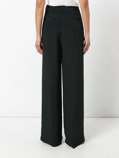 Shop Alexander Wang T Wrap-effect Palazzo Pants In Black