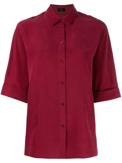 Shop Joseph Plain Shirt - Red