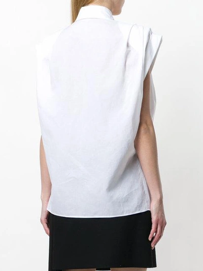 Givenchy Structured Shoulder Shirt White In White