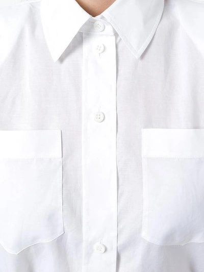 Givenchy Structured Shoulder Shirt White In White
