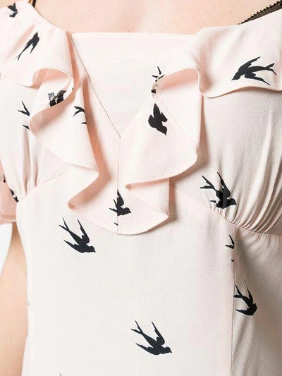 Shop Mcq By Alexander Mcqueen Pin Up Swallow Dress