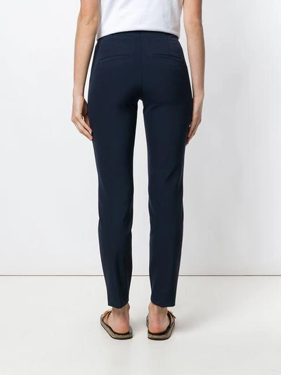 Shop Cambio Tailored Fitted Trousers In Blue