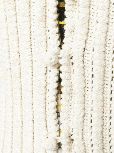 Shop Loewe Handknit Crochet Cardigan In Neutrals