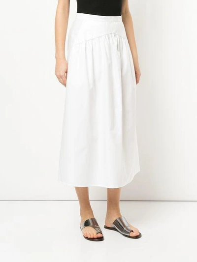 Shop Atlantique Ascoli Flared Skirt - White