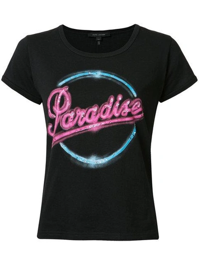Shop Marc Jacobs Paradise '70s T-shirt - Black