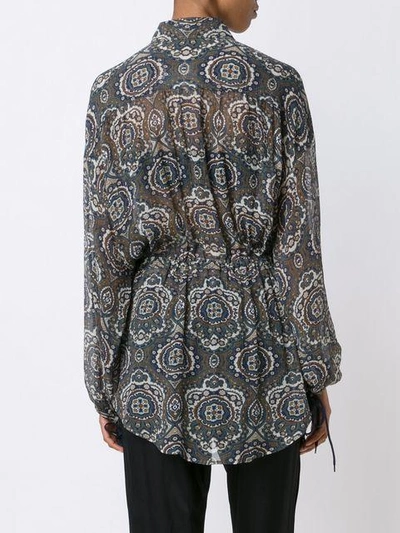 Shop Chloé Tile Print Blouse In Multicolour