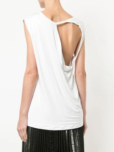 Shop Kacey Devlin Exposed Shoulder Blade Top - White