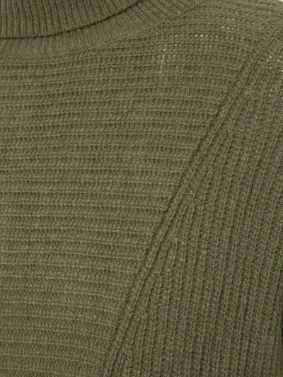 Shop First Aid To The Injured Veli Knit Turtleneck Sweater In Green