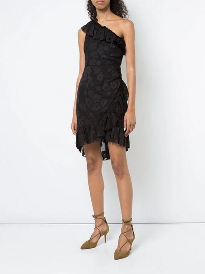 Shop Ulla Johnson Rimona Asymmetric Floral Dress - Black