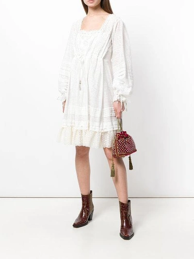 Shop Etro Peasant-style Dress - White