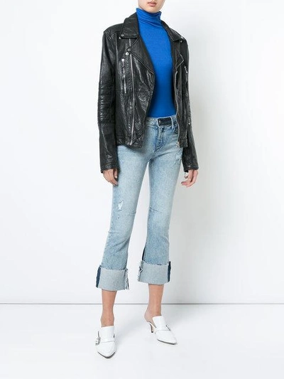 Shop Rta Prince Cropped Jeans In Blue