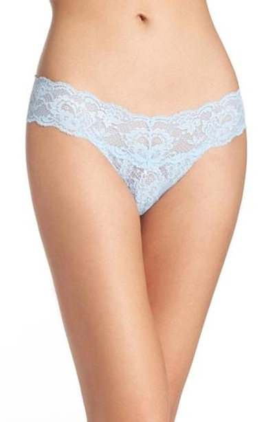 Shop Cosabella 'never Say Never Cutie' Thong In Sorrento Blue