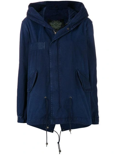 Shop Mr & Mrs Italy Classic Short Parka In Blue