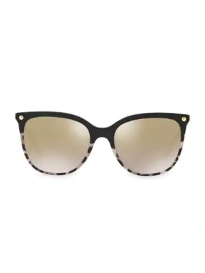 Shop Dolce & Gabbana 55mm Wayfarer Sunglasses In Gold
