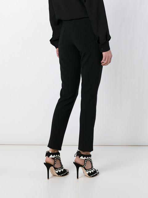 Moschino Straight Leg Trousers In Black | ModeSens