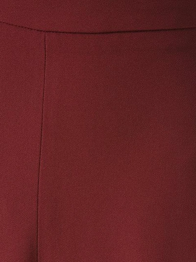 Shop Andrea Marques Cropped Wide Leg Trousers - Red