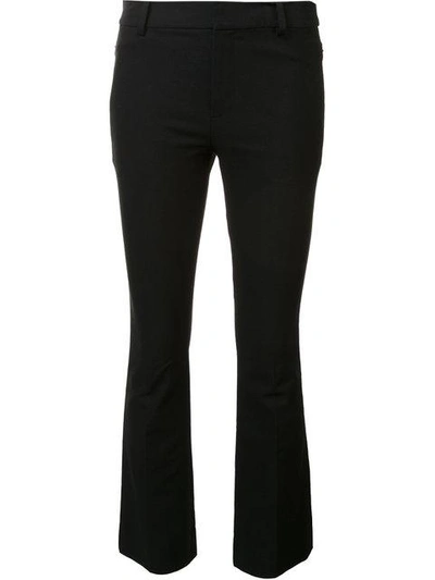 Shop Derek Lam 10 Crosby Crosby Cropped Flare Trouser In Black