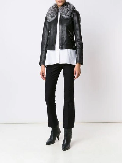 Derek Lam 10 Crosby Crosby Cropped Flare Trouser In Black