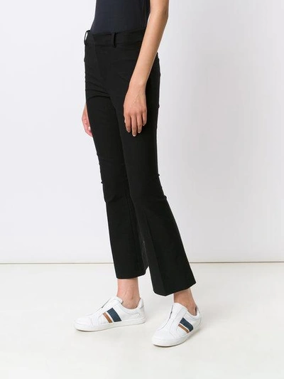 Shop Derek Lam 10 Crosby Crosby Cropped Flare Trouser In Black