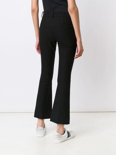 Shop Derek Lam 10 Crosby Crosby Cropped Flare Trouser In Black