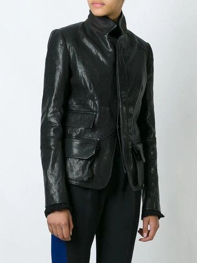 Shop Haider Ackermann Leather Jacket - Black