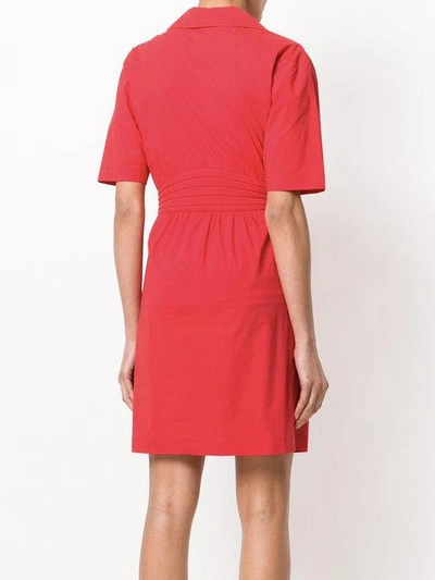 Shop Moschino Trench-inspired Dress In Red