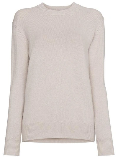 Shop Alexandra Golovanoff Charles Cashmere Crewneck Jumper - Grey