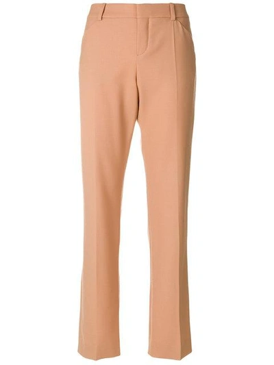 Shop Chloé Bootcut Tailored Trousers - Pink