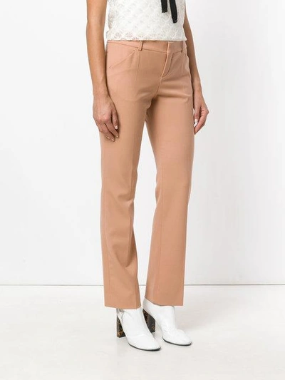 Shop Chloé Bootcut Tailored Trousers - Pink