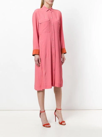 Shop Paul Smith Mid-length Shirt Dress In Pink