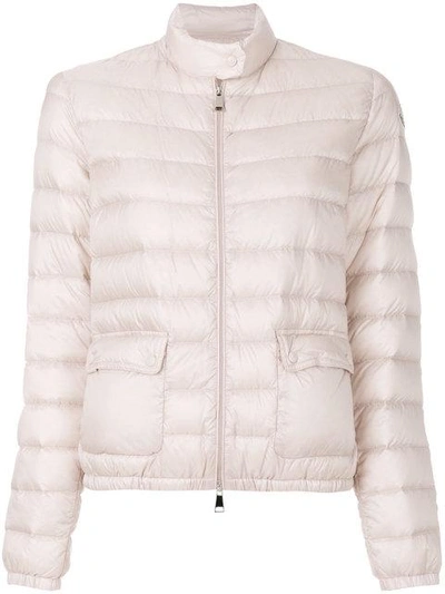 Shop Moncler Zipped Fitted Padded Jacket