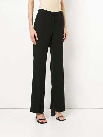 Shop Goen J Pleated Wide Leg Trousers In Black