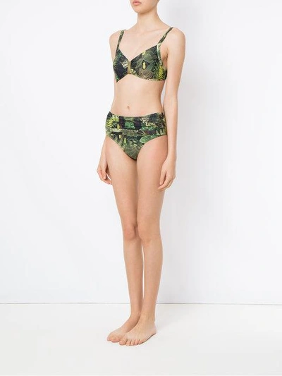 Shop Lygia & Nanny Anne Printed Bikini Set In Green