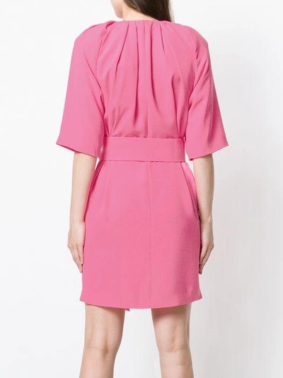 Shop Maison Margiela Tie Waist Shift Dress - Pink