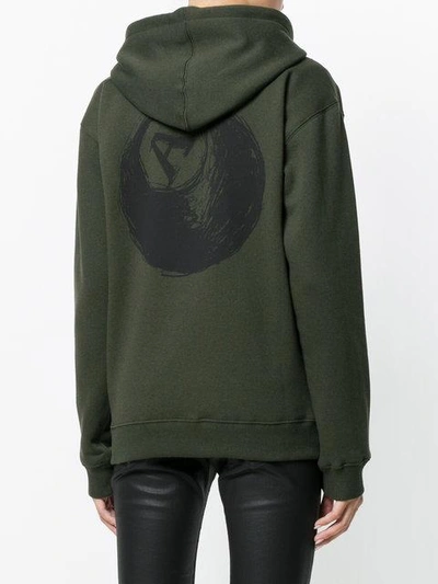 Shop Alyx Zip Up Hoodie In Green