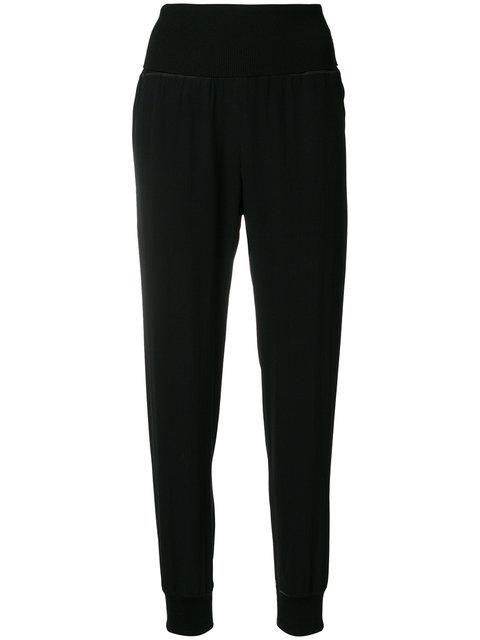 Theory Ribbed Joggers In Black | ModeSens