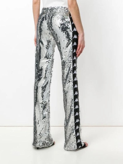 Faith Connexion Kappa Sequin Trousers - Metallic | ModeSens