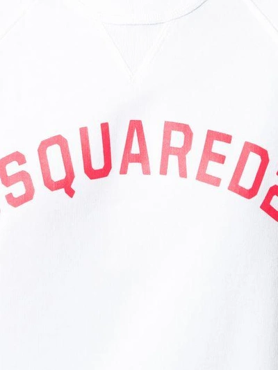 Shop Dsquared2 Logo Sweatshirt - White